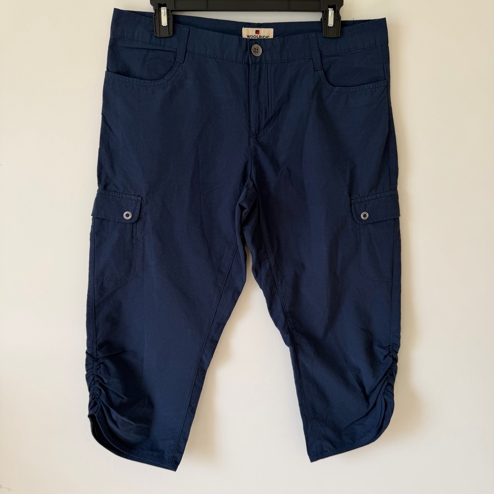 Woolrich Navy Blue Hiking Capri Pants Size 8
